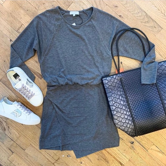 MICHAEL STARS Hally Faux Wrap Long Sleeve Dress - Picture 4 of 8